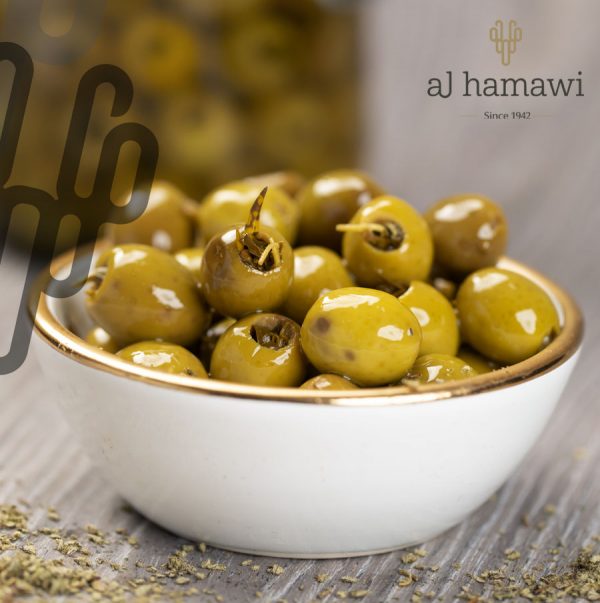 Olives Stuffed with Zaatar