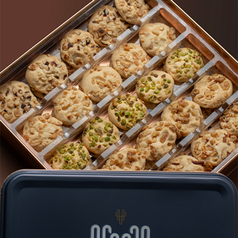 Ghraybeh with Mixed Nuts