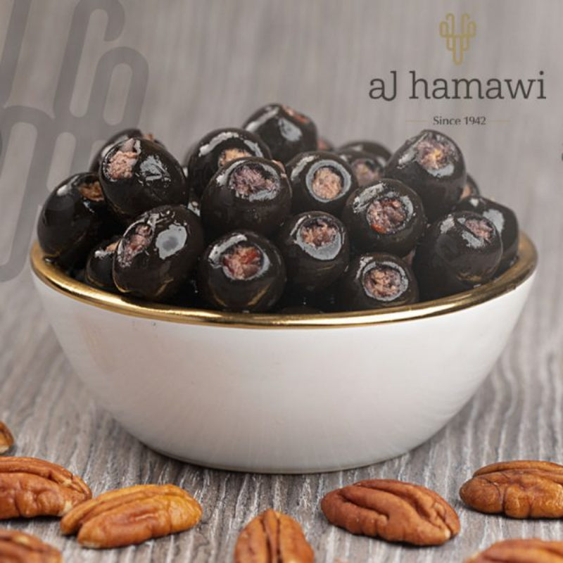 Black Olives Stuffed with Walnuts