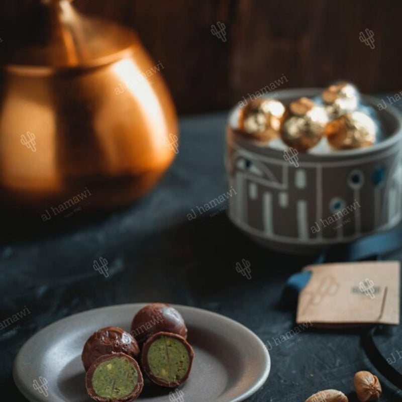 Chocolate with Pistachio Paste