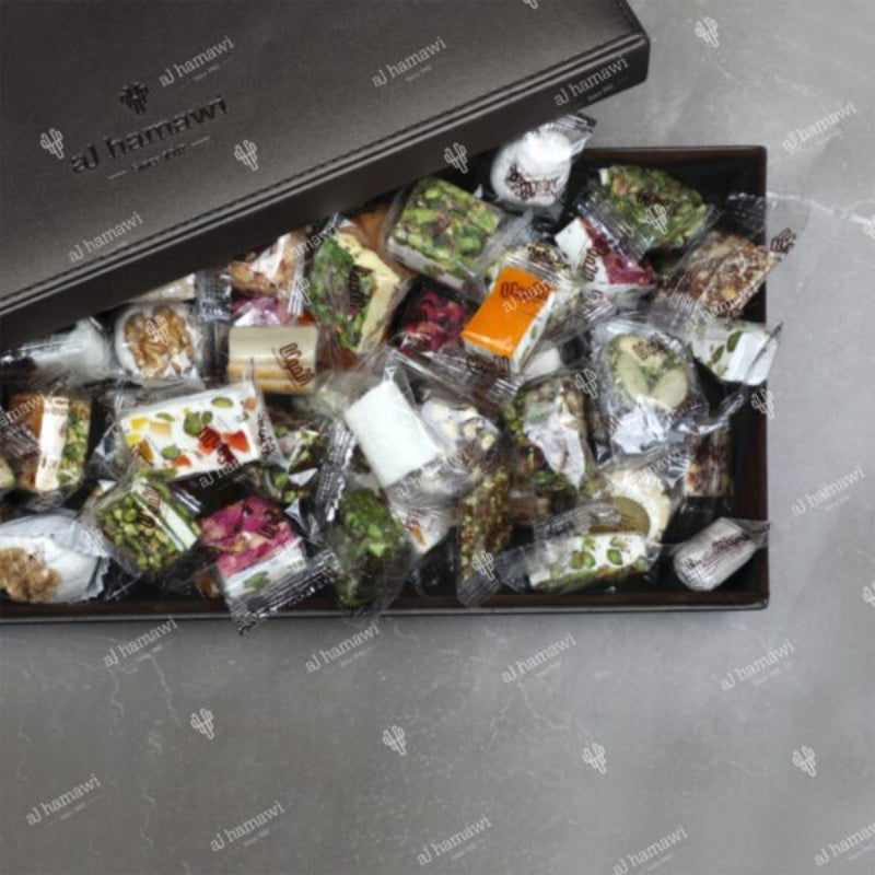 Finest Nougat Assortment in a Luxury Leather Box