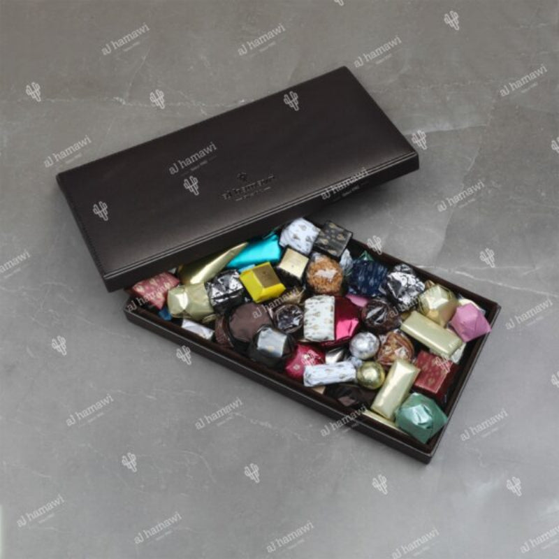 Luxury Chocolate Selection in Premium Leather Box